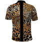 Proud Black Nurse RN Polo Shirt African Stethoscope Animal Skins Pattern