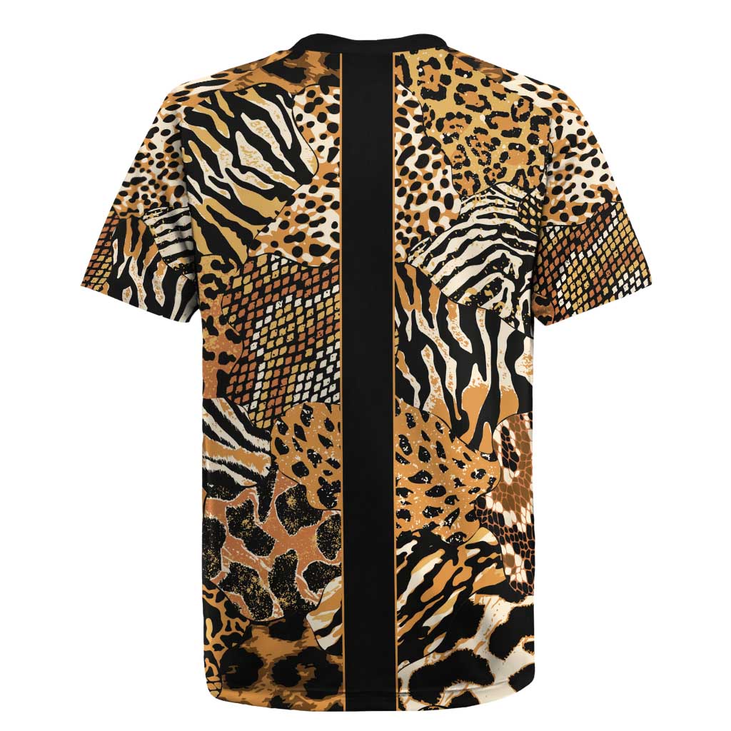 Proud Black Nurse RN Rugby Jersey African Stethoscope Animal Skins Pattern
