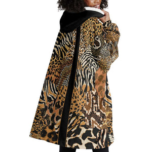 Proud Black Nurse RN Wearable Blanket Hoodie African Stethoscope Animal Skins Pattern