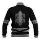 Proud Black Nurse RN Baseball Jacket Black African Pattern Stethoscope Dashiki Motif