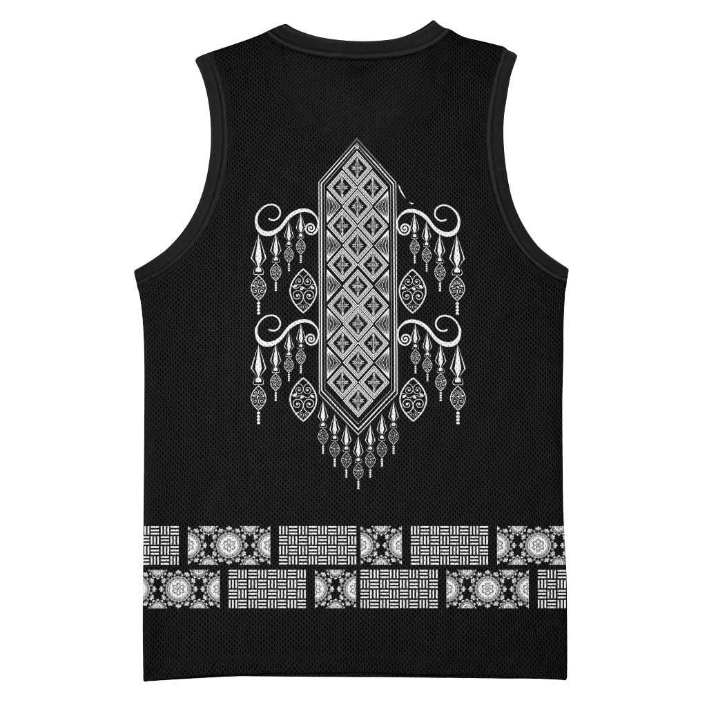 Proud Black Nurse RN Basketball Jersey Black African Pattern Stethoscope Dashiki Motif