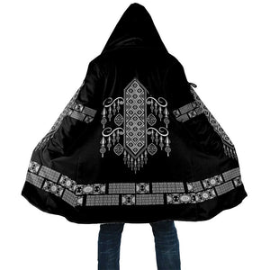 Proud Black Nurse RN Cloak Black African Pattern Stethoscope Dashiki Motif