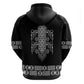 Proud Black Nurse RN Hoodie Black African Pattern Stethoscope Dashiki Motif