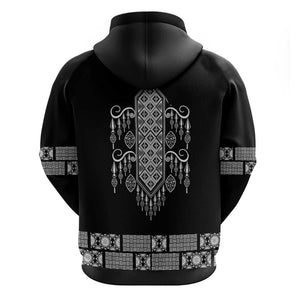 Proud Black Nurse RN Hoodie Black African Pattern Stethoscope Dashiki Motif