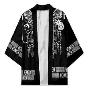 Proud Black Nurse RN Kimono Black African Pattern Stethoscope Dashiki Motif