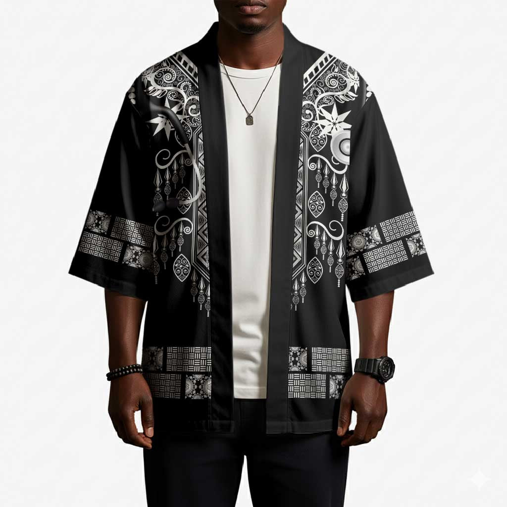 Proud Black Nurse RN Kimono Black African Pattern Stethoscope Dashiki Motif