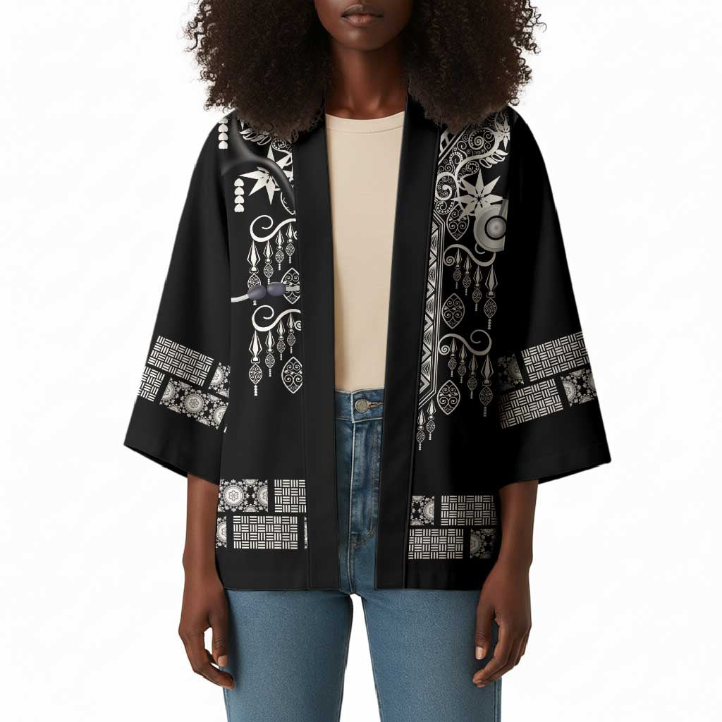 Proud Black Nurse RN Kimono Black African Pattern Stethoscope Dashiki Motif