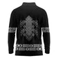 Proud Black Nurse RN Long Sleeve Polo Shirt Black African Pattern Stethoscope Dashiki Motif