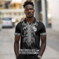 Proud Black Nurse RN Polo Shirt Black African Pattern Stethoscope Dashiki Motif
