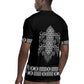 Proud Black Nurse RN Rugby Jersey Black African Pattern Stethoscope Dashiki Motif