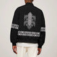 Proud Black Nurse RN Sleeve Zip Bomber Jacket Black African Pattern Stethoscope Dashiki Motif
