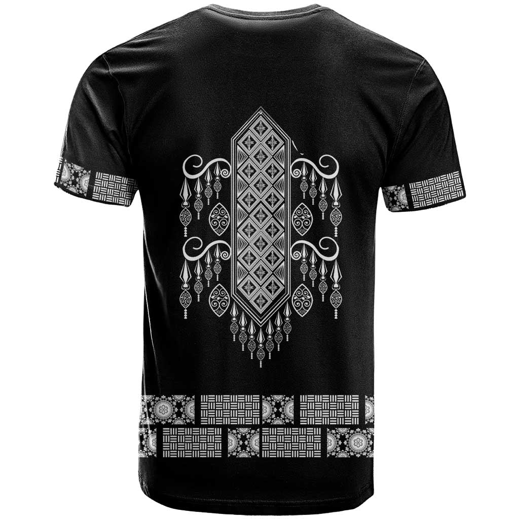 Proud Black Nurse RN T shirt Black African Pattern Stethoscope Dashiki Motif