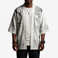 Proud Black Nurse RN Kimono White African Pattern Stethoscope Dashiki Motif