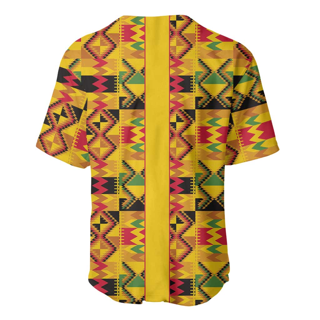 Proud Black Nurse RN Baseball Jersey African Stethoscope Kente Pattern