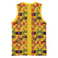 Proud Black Nurse RN Basketball Jersey African Stethoscope Kente Pattern