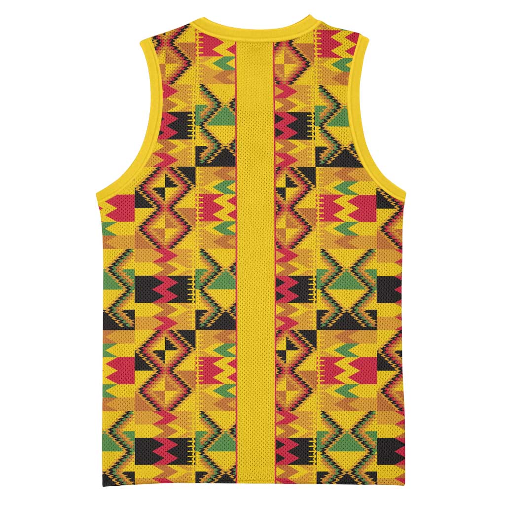 Proud Black Nurse RN Basketball Jersey African Stethoscope Kente Pattern