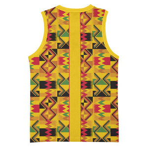 Proud Black Nurse RN Basketball Jersey African Stethoscope Kente Pattern