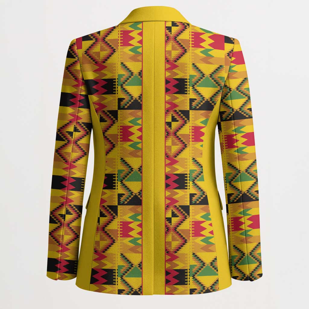 Proud Black Nurse RN Blazer African Stethoscope Kente Pattern