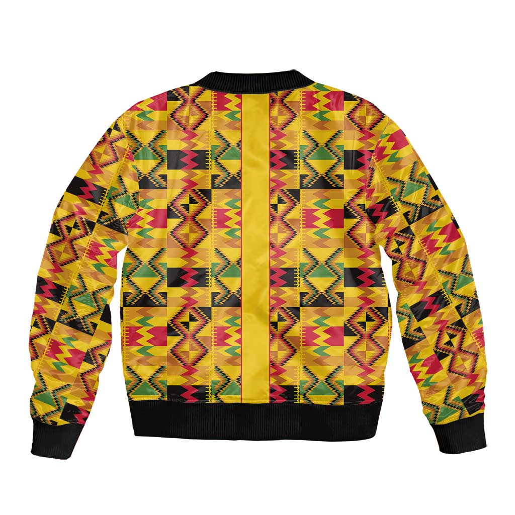 Proud Black Nurse RN Bomber Jacket African Stethoscope Kente Pattern