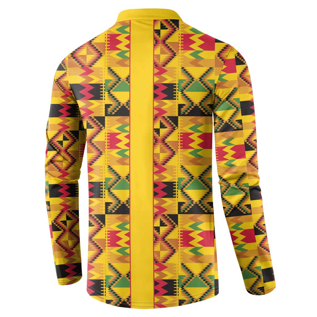 Proud Black Nurse RN Button Sweatshirt African Stethoscope Kente Pattern