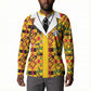Proud Black Nurse RN Button Sweatshirt African Stethoscope Kente Pattern