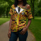 Proud Black Nurse RN Cross Shoulder Shirt African Stethoscope Kente Pattern