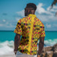 Proud Black Nurse RN Hawaiian Shirt African Stethoscope Kente Pattern