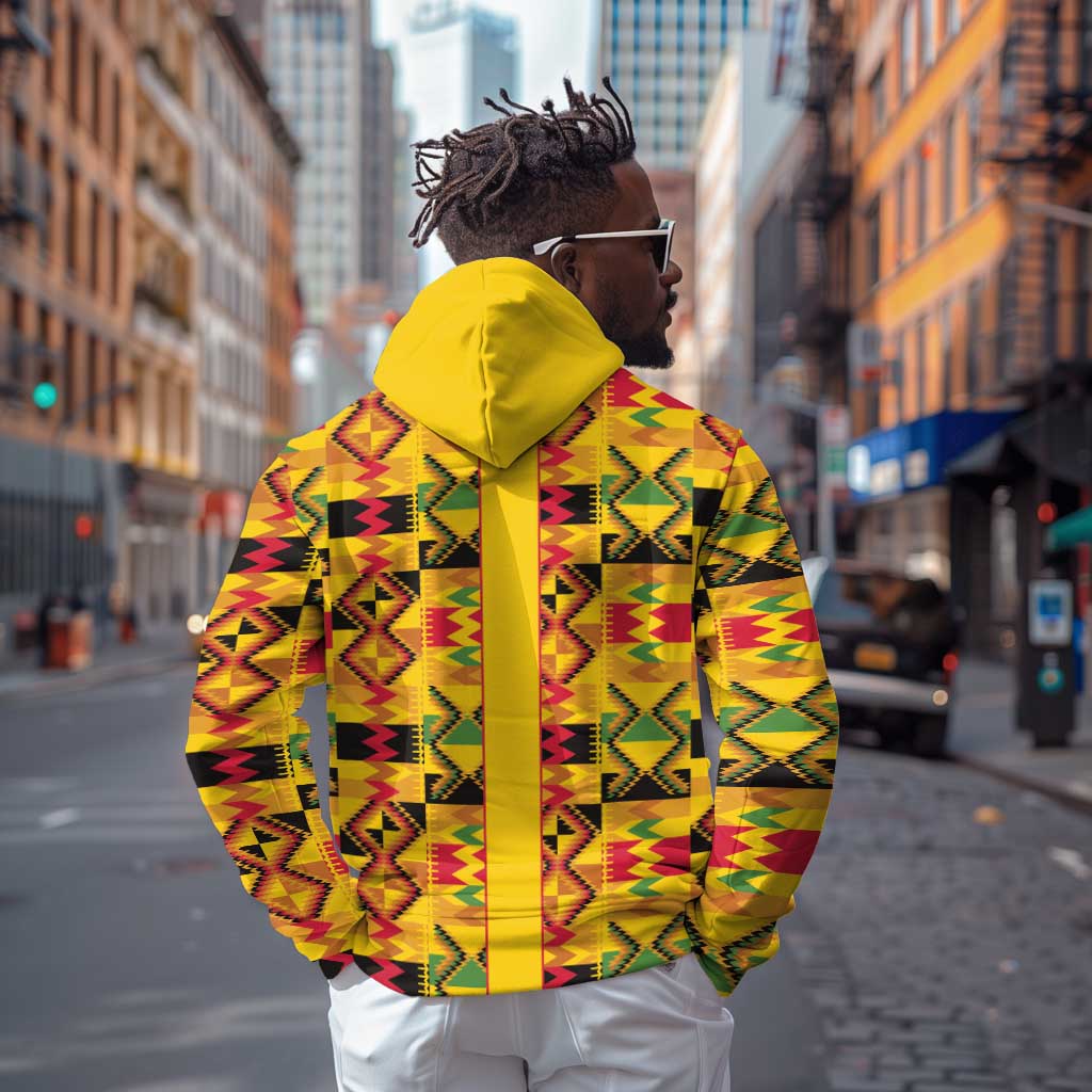 Proud Black Nurse RN Hoodie African Stethoscope Kente Pattern