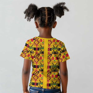 Proud Black Nurse RN Kid T shirt African Stethoscope Kente Pattern