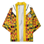 Proud Black Nurse RN Kimono African Stethoscope Kente Pattern