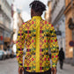 Proud Black Nurse RN Long Sleeve Button Shirt African Stethoscope Kente Pattern