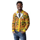 Proud Black Nurse RN Long Sleeve Polo Shirt African Stethoscope Kente Pattern