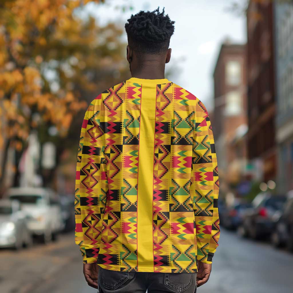 Proud Black Nurse RN Long Sleeve Shirt African Stethoscope Kente Pattern