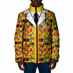 Proud Black Nurse RN Padded Jacket African Stethoscope Kente Pattern