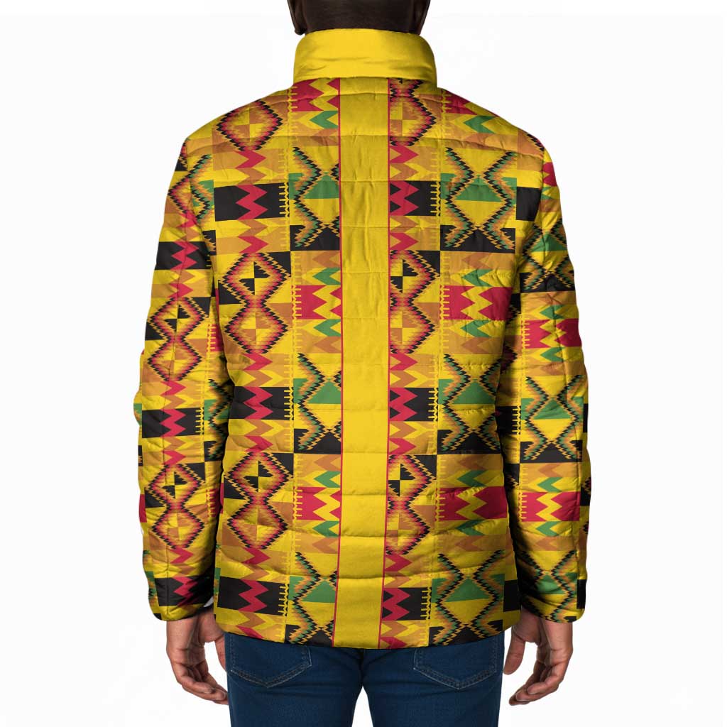 Proud Black Nurse RN Padded Jacket African Stethoscope Kente Pattern