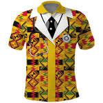 Proud Black Nurse RN Polo Shirt African Stethoscope Kente Pattern