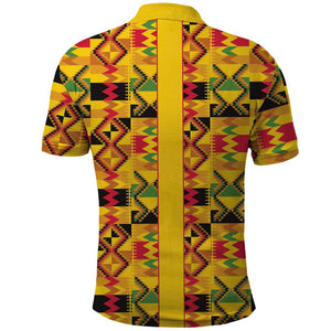 Proud Black Nurse RN Polo Shirt African Stethoscope Kente Pattern