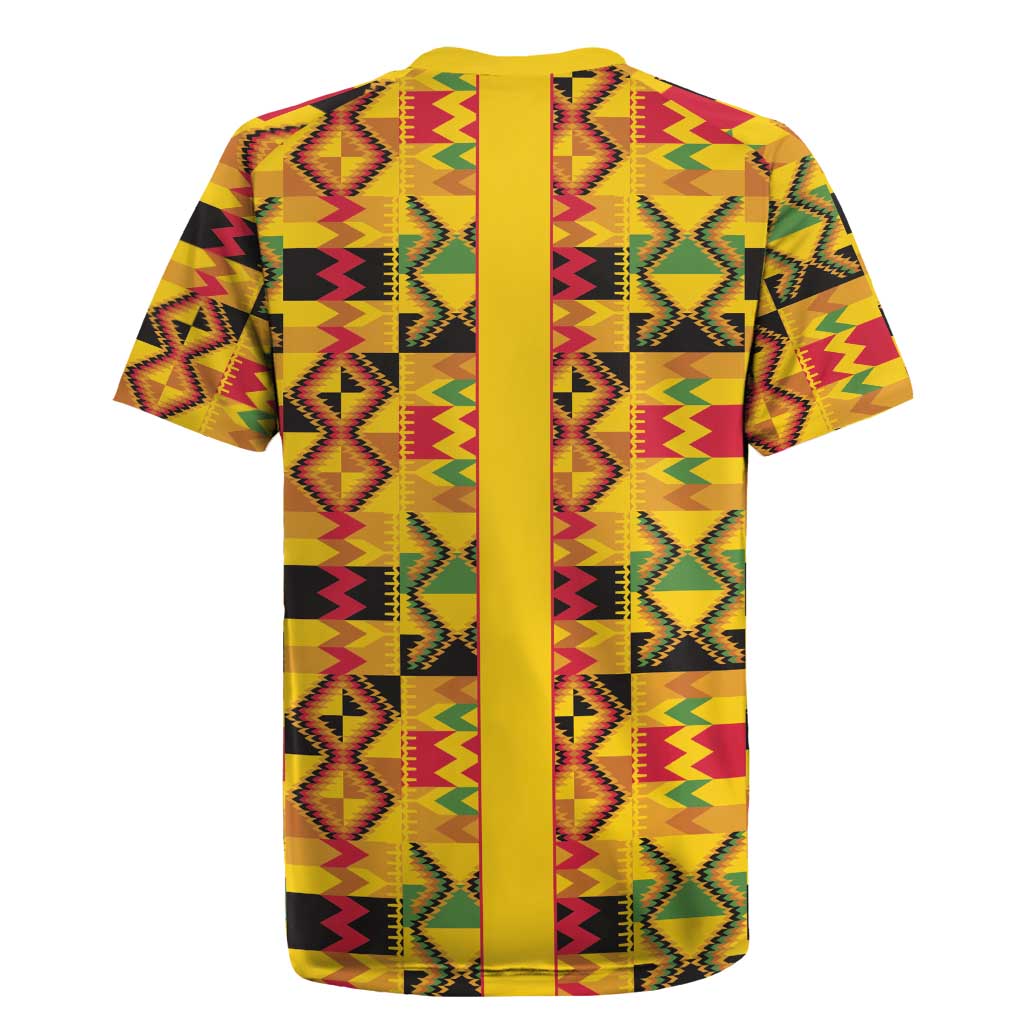 Proud Black Nurse RN Rugby Jersey African Stethoscope Kente Pattern