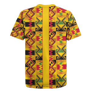 Proud Black Nurse RN Rugby Jersey African Stethoscope Kente Pattern