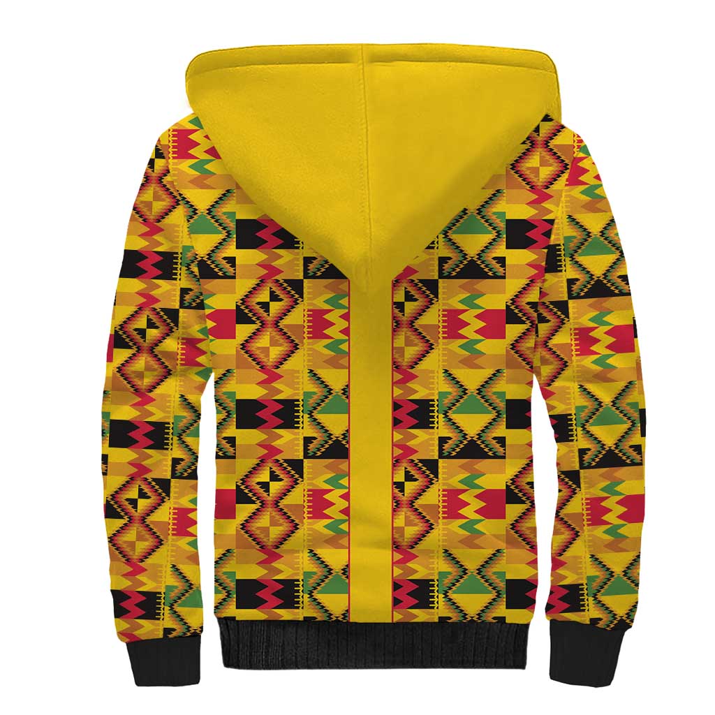 Proud Black Nurse RN Sherpa Hoodie African Stethoscope Kente Pattern