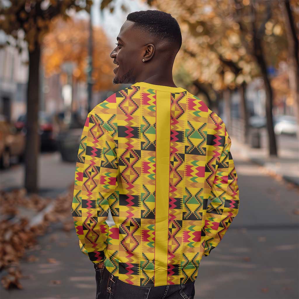 Proud Black Nurse RN Sweatshirt African Stethoscope Kente Pattern