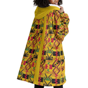 Proud Black Nurse RN Wearable Blanket Hoodie African Stethoscope Kente Pattern