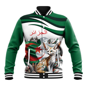 Algeria Fennec Fox Personalized Baseball Jacket with Algerian Culture and Nature LT9