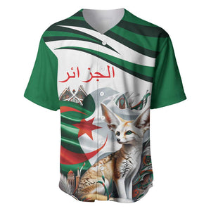 Algeria Fennec Fox Personalized Baseball Jersey with Algerian Culture and Nature