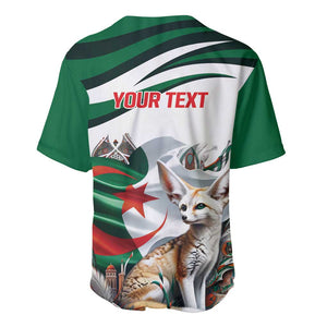 Algeria Fennec Fox Personalized Baseball Jersey with Algerian Culture and Nature