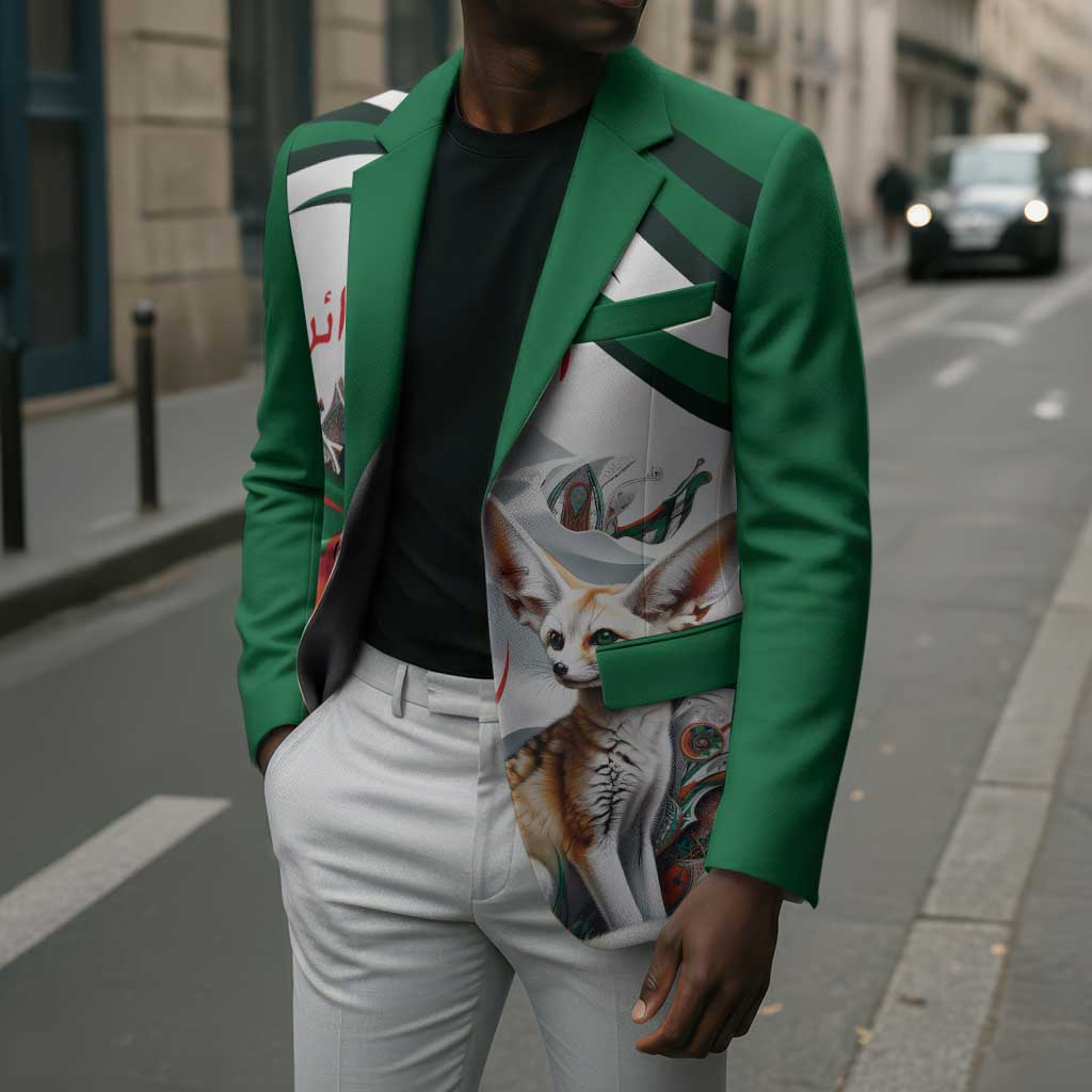 Algeria Fennec Fox Personalized Blazer with Algerian Culture and Nature