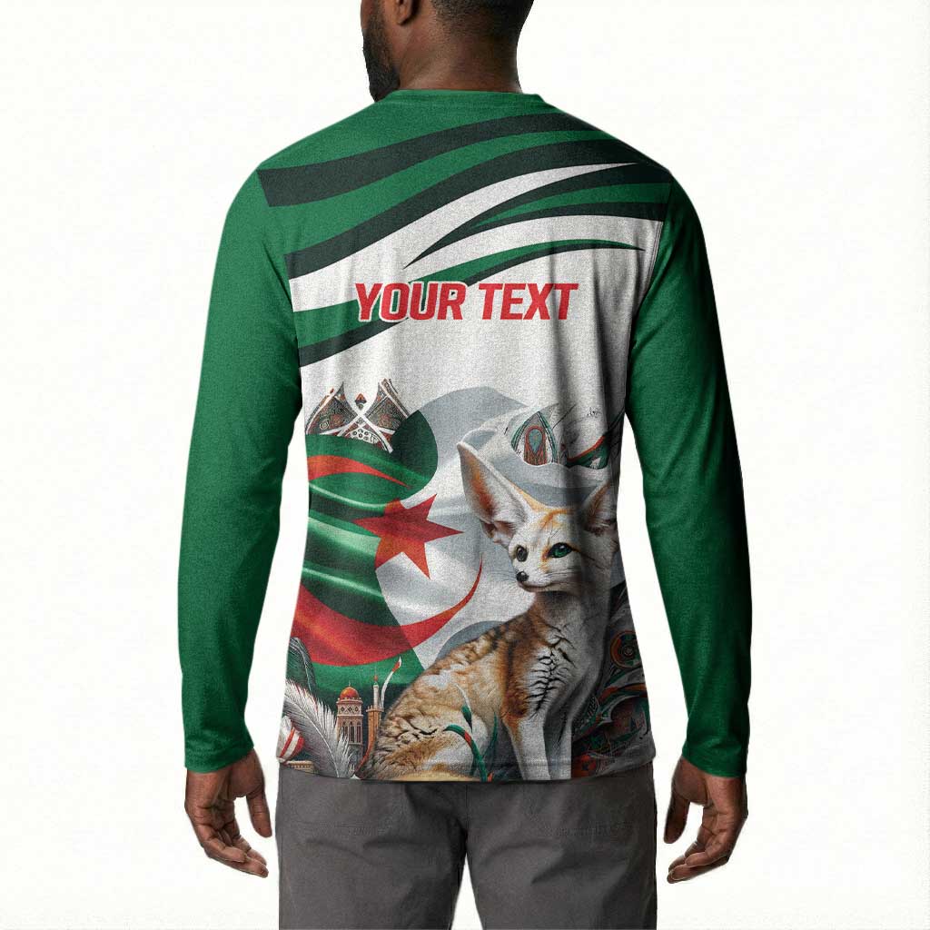 Algeria Fennec Fox Personalized Button Sweatshirt with Algerian Culture and Nature