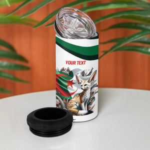 Algeria Fennec Fox Personalized 4 in 1 Can Cooler Tumbler with Algerian Culture and Nature