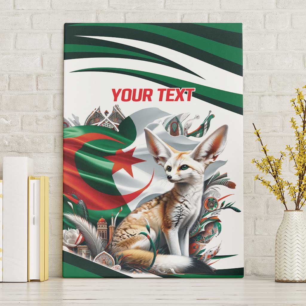 Algeria Fennec Fox Personalized Canvas Wall Art with Algerian Culture and Nature