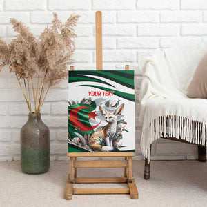 Algeria Fennec Fox Personalized Canvas Wall Art with Algerian Culture and Nature